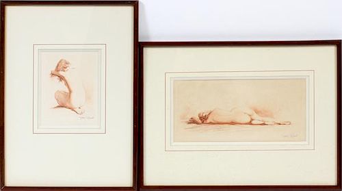 GROUP OF TWO JEAN VYBOUD ETCHINGS