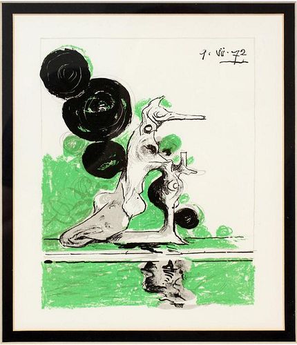 GRAHAM SUTHERLAND COLOR LITHOGRAPH 1972