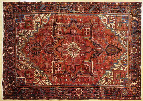 Modern Heriz carpet, 9' x 11'.