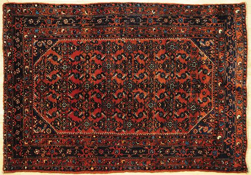 Hamadan carpet, ca. 1940, 6' 9" x 4' 8".