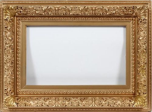 PAINTED AND CARVED WOOD FRAME