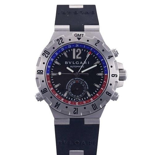 Bvlgari Bulgari Diagono Professional GMT Steel Automatic Watch GMT40S