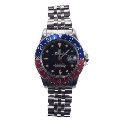 Rolex GMT Master Stainless Steel Watch 15750