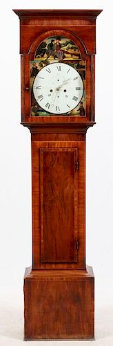 MITCHELL AND RUSSELL GLASGOW MAHOGANY CLOCK C1850