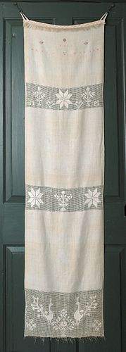 Pennsylvanialinen show towel dated 1811, inscribed