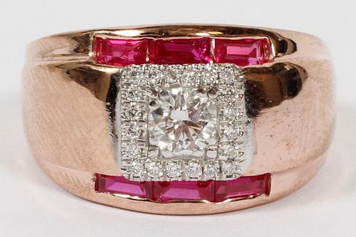 .5CT RUBY AND DIAMOND RING