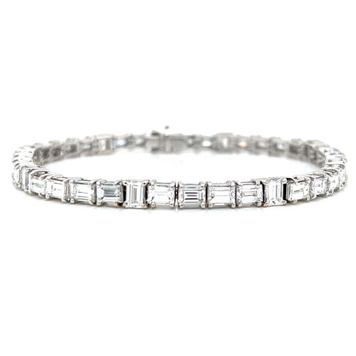 Platinum 12.00 Ct. Diamond Tennis Bracelet