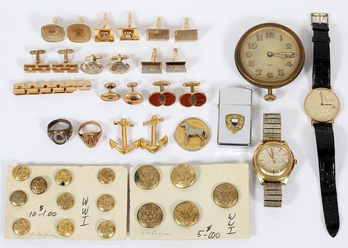 COSTUME CUFFLINKS WATCHES BUTTONS & OTHERS