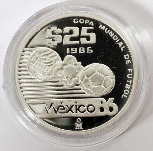 MEXICAN STERLING SILVER 25 PASO PROOF COIN