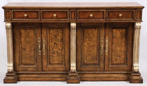 ITALIAN STYLE CARVED WOOD SIDEBOARD