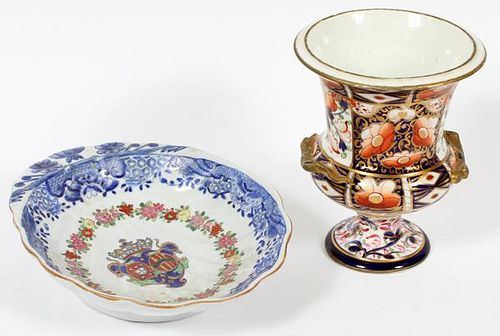 HAND-PAINTED PORCELAIN DECORATIVE OBJECTS