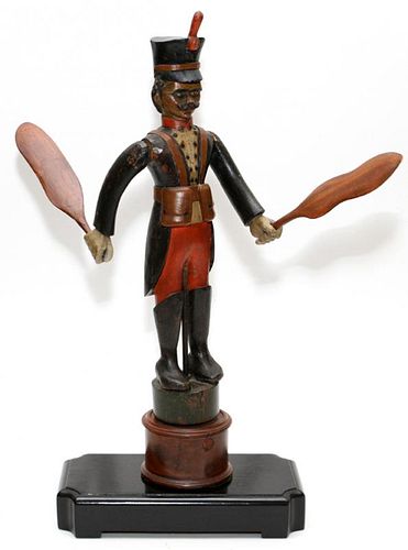 REPRODUCTION CARVED POLYCHROME WOOD WHIRLIGIG