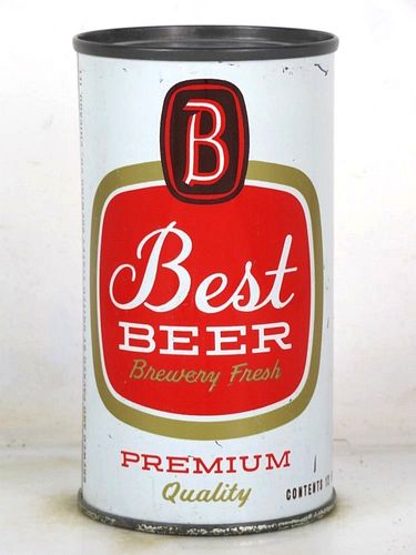 1963 Best Beer 12oz 36-29 Flat Top Can Chicago Illinois