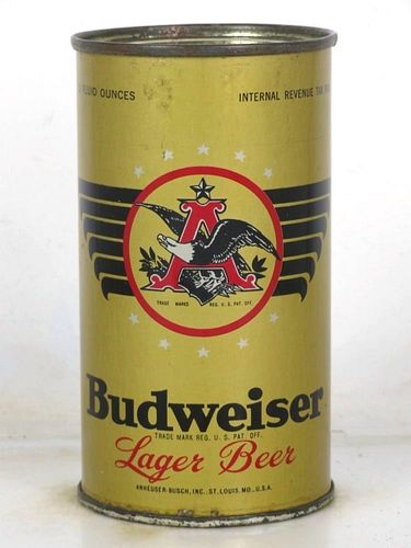 1948 Budweiser Lager Beer 12oz OI-159 Opening Instruction Can Saint Louis Missouri