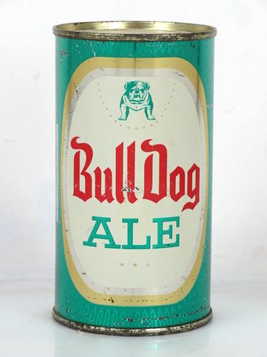 1958 Bull Dog Ale 12oz 45-31 Flat Top Can Los Angeles California