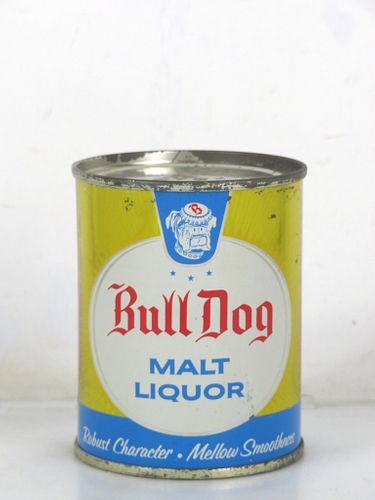 1962 Bull Dog Malt Liquor 8oz 239-13 Flat Top Can Chicago Illinois