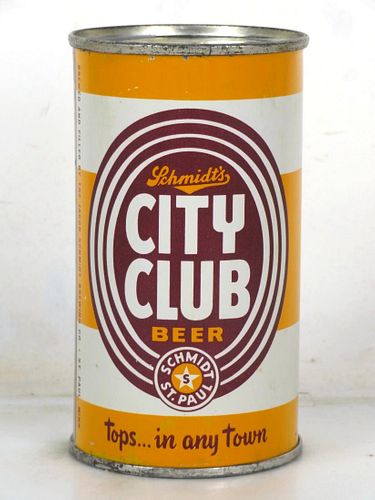 1952 City Club Beer 12oz 130-05b Flat Top Can Saint Paul Minnesota