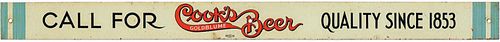 1940 Cook's Goldblume Beer Shelf Sign Evansville Indiana