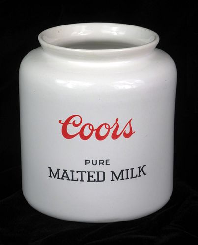 1910 Coors Pure Malted Milk Jar Golden Colorado