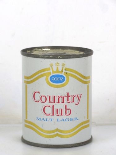 1960 Country Club Malt Lager 12oz 240-14 Flat Top Can St. Joseph Missouri