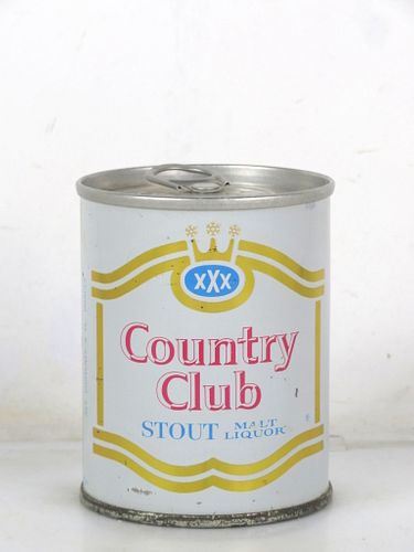 1966 Country Club Stout Malt Liquor 8oz T165-14 Ring Top Can St. Joseph Missouri