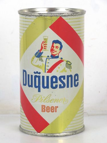 1958 Duquesne Pilsener Beer 12oz Flat Top Can Pittsburgh Pennsylvania