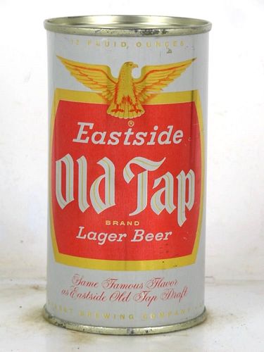 1958 Eastside Old Tap Lager Beer 12oz 58-17 Flat Top Can Los Angeles California
