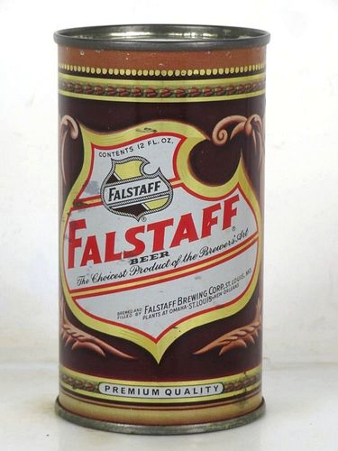 1950 Falstaff Beer 12oz 62-07 Flat Top Can Saint Louis Missouri