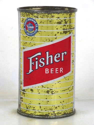 1952 Fisher Beer 12oz 63-38.2a Flat Top Can Salt Lake City Utah