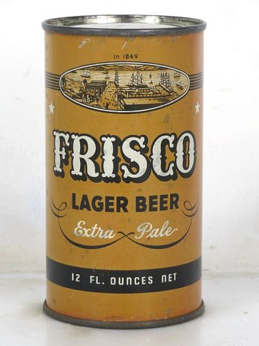 1937 Frisco Lager Beer 12oz OI-306 Opening Instruction Can San Francisco California
