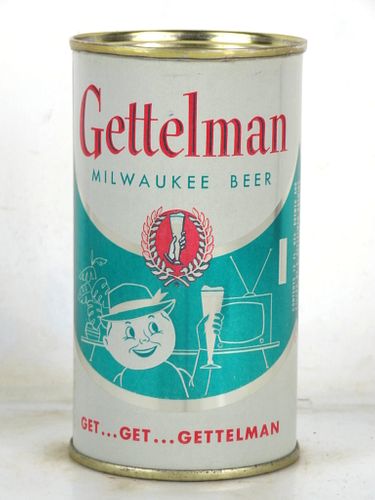 1958 Gettelman Milwaukee Beer 12oz 69-23 Flat Top Can Milwaukee Wisconsin
