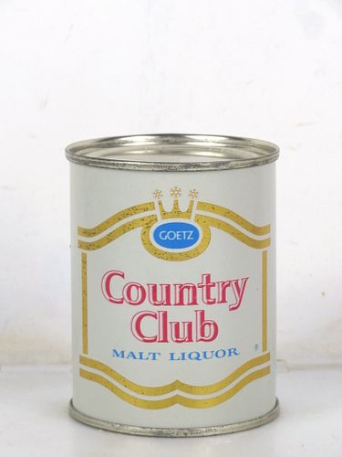 1958 Goetz Country Club Malt Liquor 8oz 240-26 Flat Top Can St. Joseph Missouri