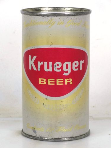 1960 Krueger Beer 12oz 90-32.1 Flat Top Can Cranston Rhode Island