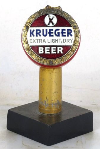 1949 Krueger Extra Light Dry Beer (crown) Ball Tap Handle BTM-680 Newark New Jersey