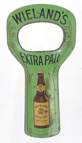 1910 John Wieland's Extra Pale Lager Beer Lithographed Tin Opener M-1 San Francisco California