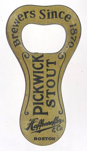 1910 Pickwick Stout/Ale Lithographed Tin Opener M-1 Boston Massachusetts