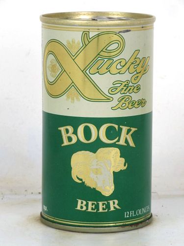 1969 Lucky Bock Beer 12oz T89-37 Ring Top Can San Francisco California