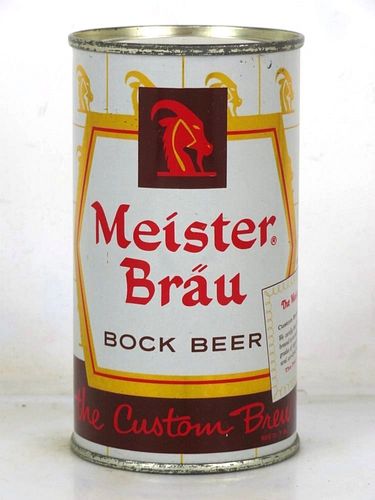 1958 Meister Bräu Bock Beer 12oz 99-03 Flat Top Can Chicago Illinois