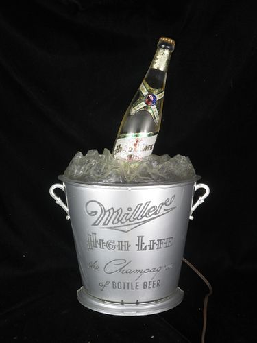 1954 Miller High Life Beer Color-Changing Champagne Bucket Milwaukee Wisconsin