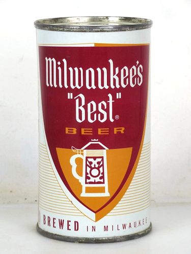 1961 Milwaukee's "Best" Beer 12oz 100-08.1 Flat Top Can Milwaukee Wisconsin