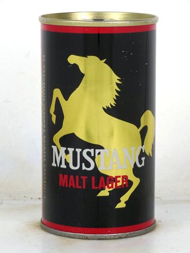 1969 Mustang Malt Lager 12oz T95-27 Ring Top Can Pittsburgh Pennsylvania