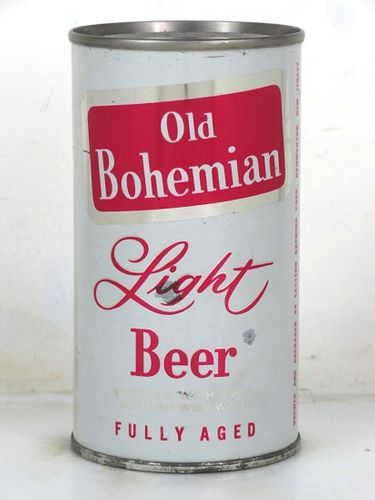 1964 Old Bohemian Light Beer 12oz 104-25 Flat Top Can Hammonton New Jersey