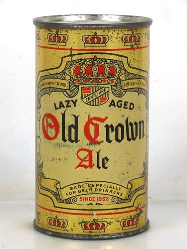 1947 Old Crown Ale 12oz OI-587 Opening Instruction Can Fort Wayne Indiana