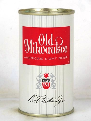 1962 Old Milwaukee Beer 12oz 107-30 Flat Top Can Milwaukee Wisconsin