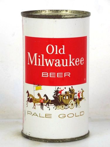 1960 Old Milwaukee Beer 12oz 107-29 Flat Top Can Milwaukee Wisconsin