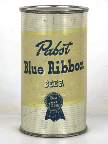 1943 Pabst Blue Ribbon Beer 12oz 111-26 Flat Top Can Milwaukee Wisconsin