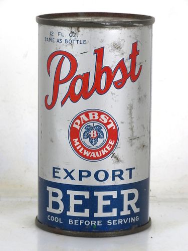 1935 Pabst Blue Ribbon Beer Long Opener 12oz OI-641 Opening Instruction Can Milwaukee Wisconsin
