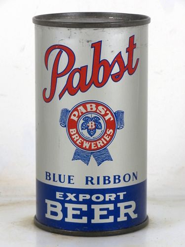 1939 Pabst Blue Ribbon Export Beer 12oz OI-654 Opening Instruction Can Milwaukee Wisconsin