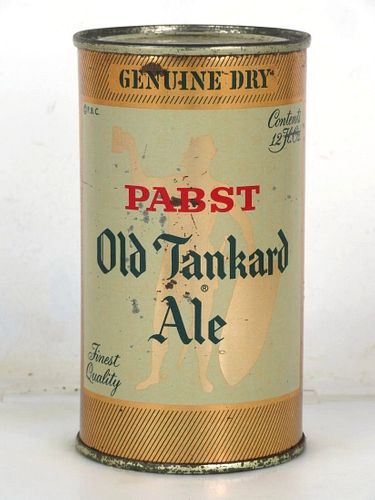 1959 Pabst Old Tankard Ale 12oz 111-04 Flat Top Can Milwaukee Wisconsin