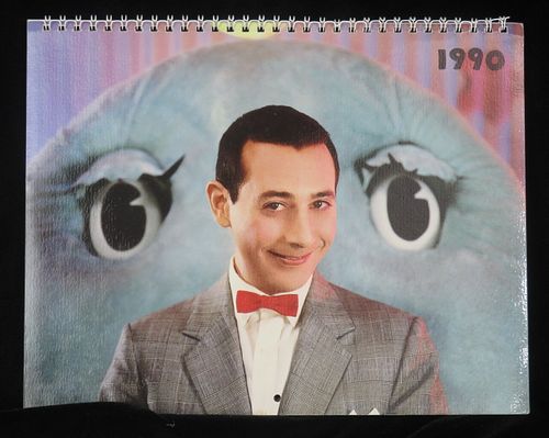 1990 Pee-Wee Herman Pee-Wee's Playhouse Calendar